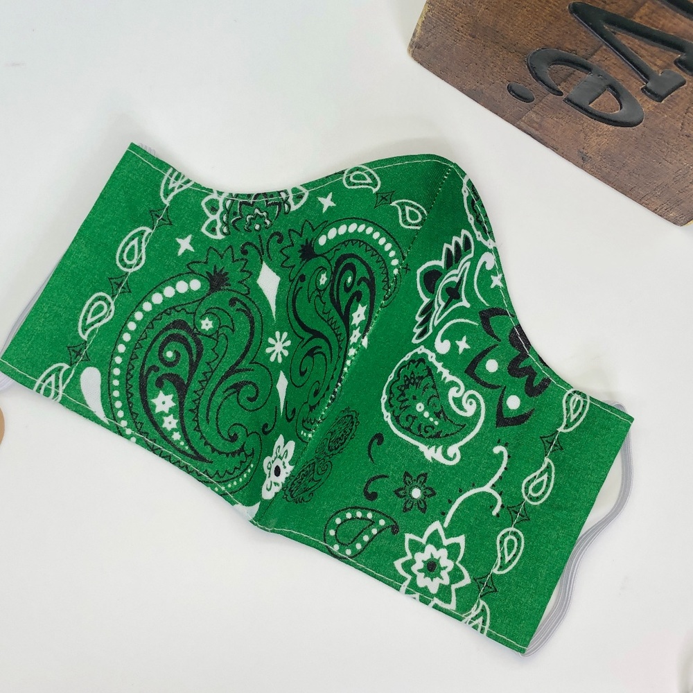 REUSABLE Bandana Print Cotton Face Mask